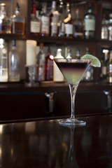 DRINK ON THE BAR  CLOSE UP 