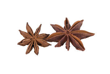 anise on white background