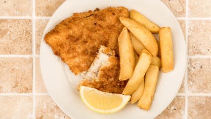 Traditional Popular Fish And Chips