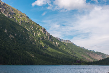Lake Eye of sea in Tatra mountains.
