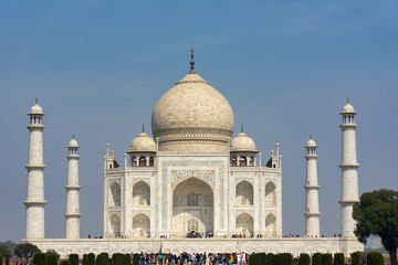 Fototapeta na wymiar Taj Mahal complex in Agra in India