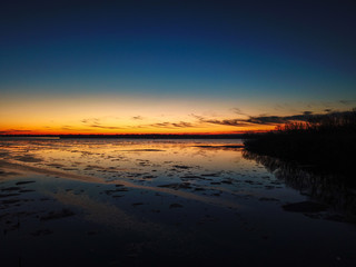 Dawn on the Detroit River