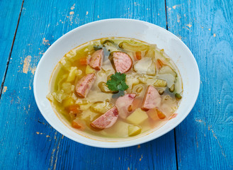 Polish Sausage and Cabbage Soup