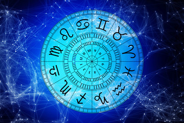 Zodiac astrology signs for horoscope - obrazy, fototapety, plakaty