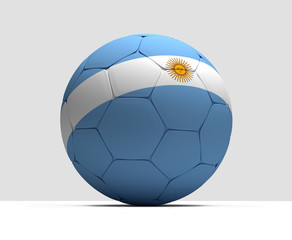 argentina soccer football ball 3D rendering