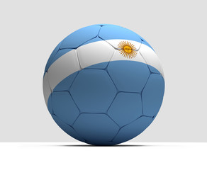 Naklejka premium argentina soccer football ball 3D rendering