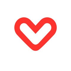 cute heart design icon. love concept. valentine day. vector illustration