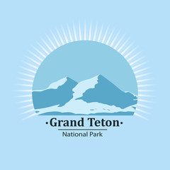 National park symbol .Vector icon.