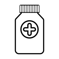 Obraz premium the pill bottle icon.