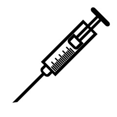 syringe medical icon.