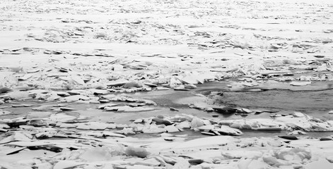 Obraz premium Ice winter background.