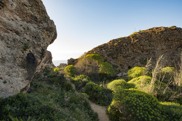 Blick über Ghajn Tuffieha auf Malta
