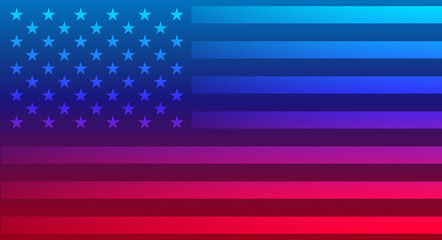 Abstract American flag vector background