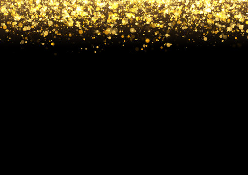 Gold Glitter Border Black Background Images – Browse 30,947 Stock