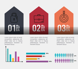infographic template set icons vector illustration design