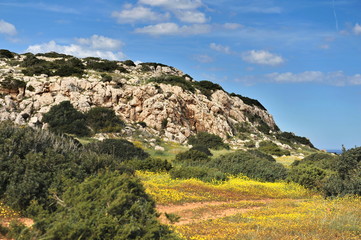 Rocks of the Mediterranean coast