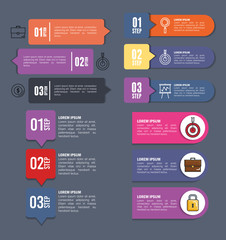business infographic template icons vector illustration design