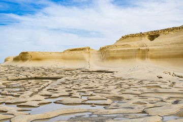 Salzpfannen in Xwejni Bay auf Gozo