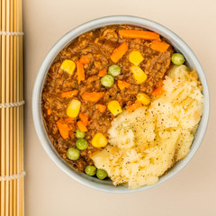 Nourishing Cottage Pie Meal In A Bowl