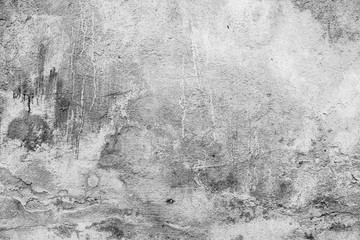 Wall fragment with attritions and cracks