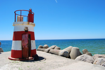 Lighthouse on the Tavira Island , Algarve,Portugal