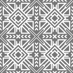 Abstract seamless pattern of geometric shapes.