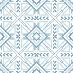 Abstract seamless pattern of geometric shapes.