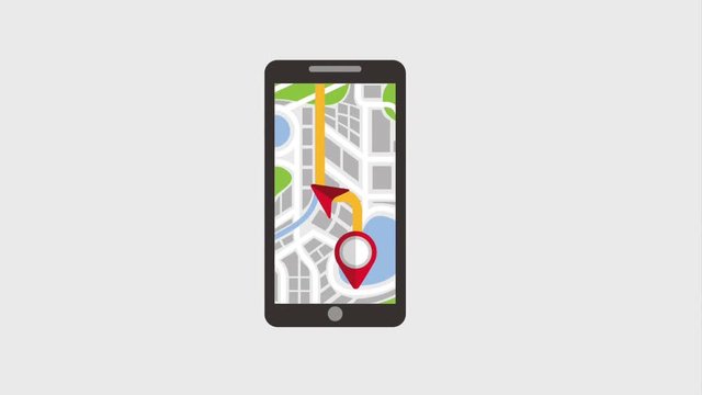 smartphone navigation pointer map application hd