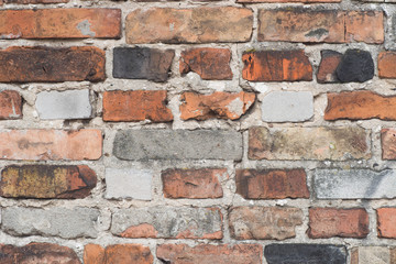 Fototapeta premium old weathered brick wall background
