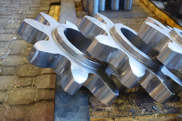gear on the rack after milling