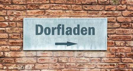 Fototapeta premium Schild 225 - Dorfladen