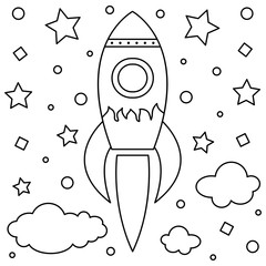 Coloring page. Vector illustration.