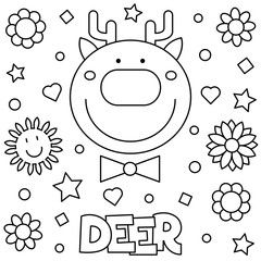 Coloring page. Vector illustration.