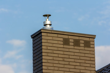 Modern design clean enegry steel gas and ventilation chimney