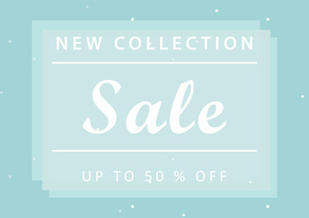 Trendy Sale Banner Design with different hand drawn organic shapes and textures. Social Media Cute backdrop for advertising, web design, posters, invitations, greeting cards, birthday, anniversary