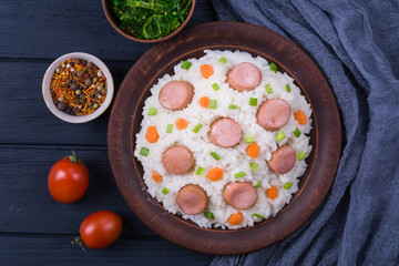 Rice with sausage