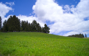 Fototapeta premium Hill against the sky