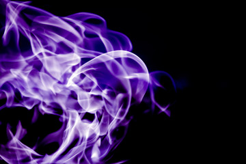 beautiful violet tongues of flame, fire dance, background texture