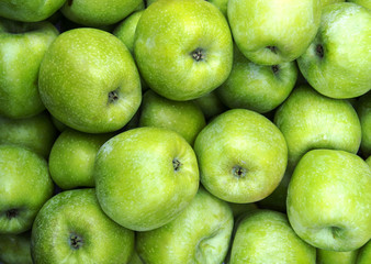 A lot of green apples