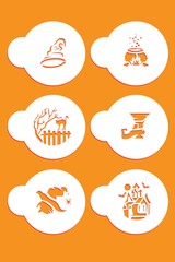 Halloween coffee stencils