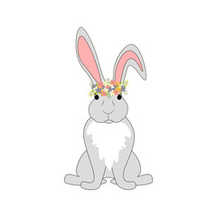 Easter bunny vector illustration