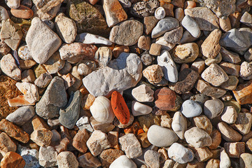 Texture of the stone bottom of the sea.