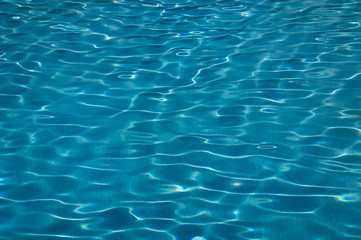 Clear clear water in the pool