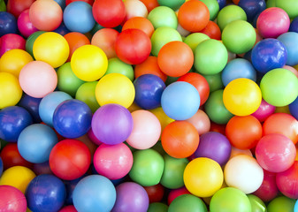 Fototapeta na wymiar Many colored different balls