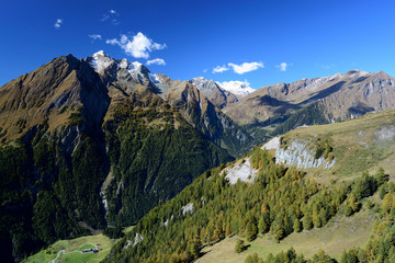 Spätherbst in den Hohen Tauern, Großvenediger, Kristallwand und Ochsenburg über Matrei in Osttirol