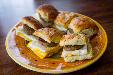 Sausage Egg Cheese Breakfast Sandwich