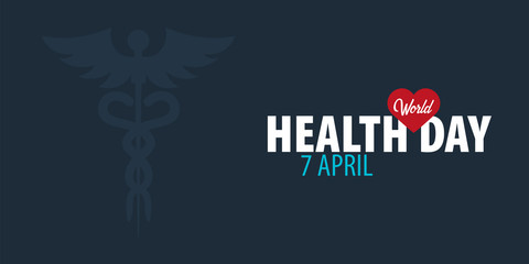 World Health day. 7 april. Medical banner. Vector illustration