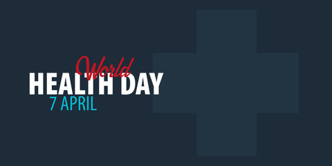 World Health day. 7 april. Medical banner. Vector illustration
