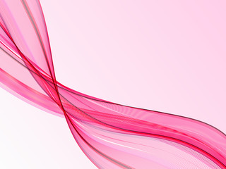 Abstract pink wave for wedding background. Vector
