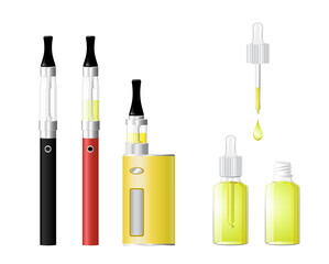set of electronic cigarette vaporizers